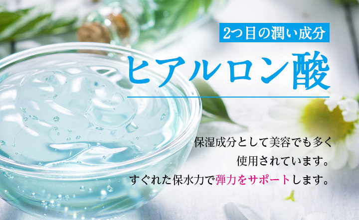 2つ目の潤い成分 ヒアルロン酸