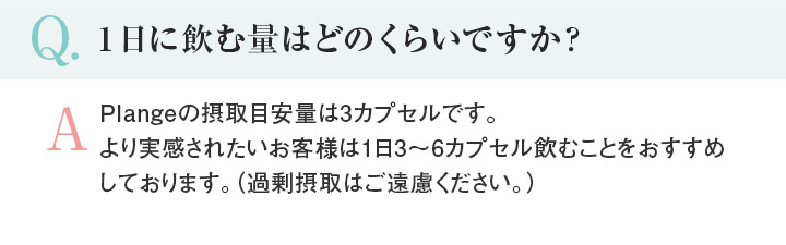 Q.1日に飲む量はどのくらいですか？