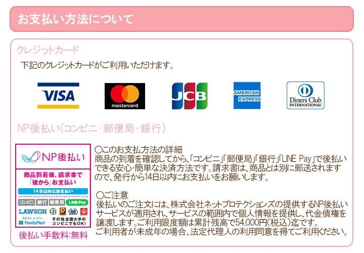 お支払方法について